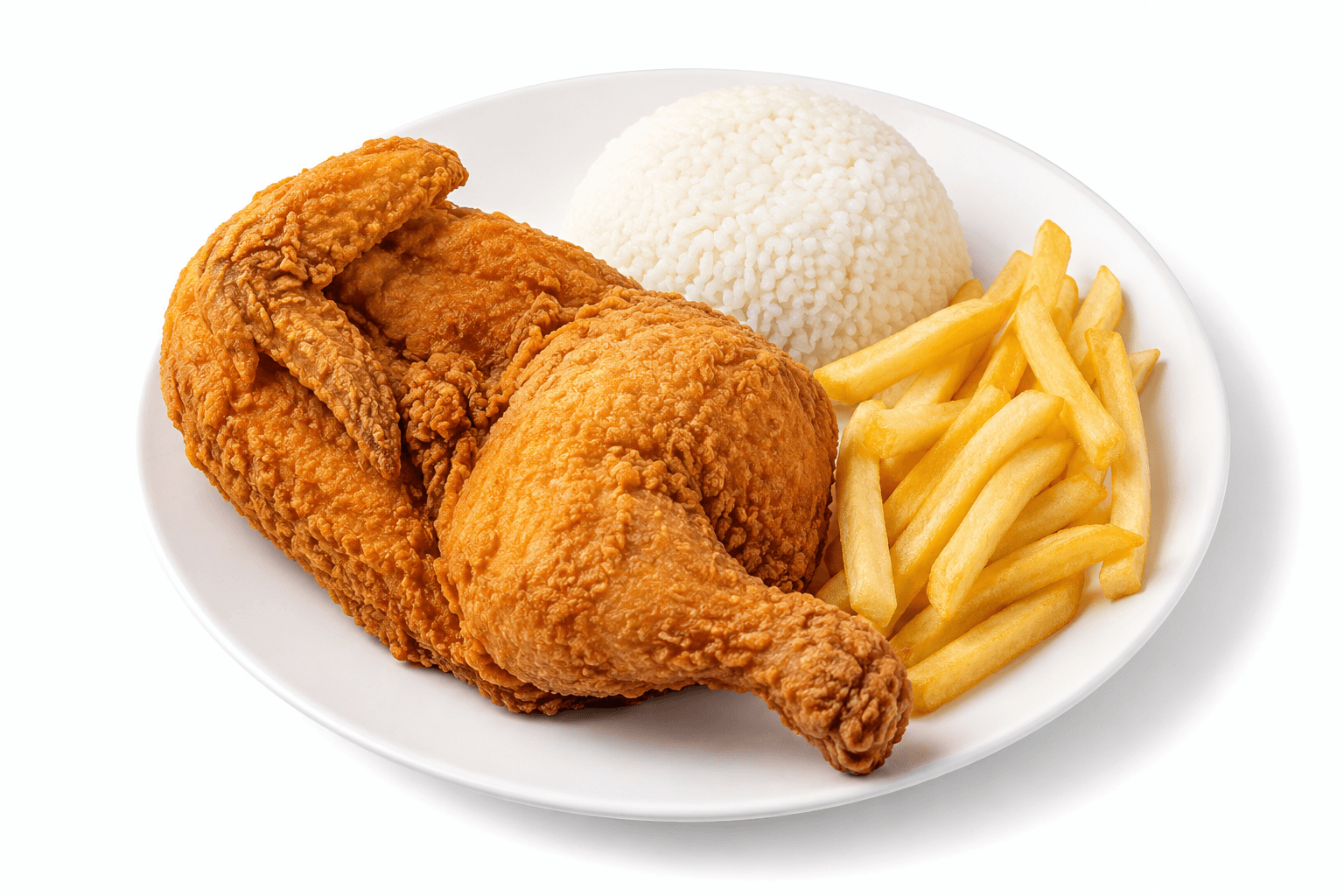 1/2 de Pollo Broaster con guarnición