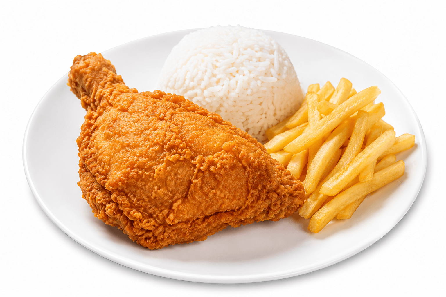 1/8 de Pollo Broaster con guarnición